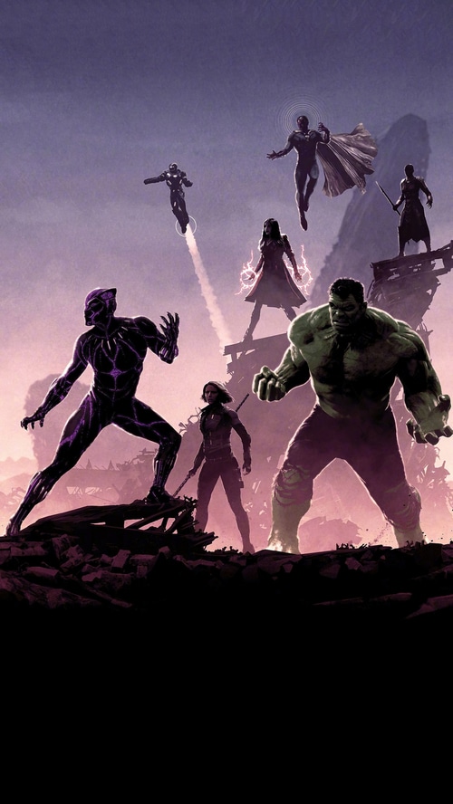 Avengers Infinity War Hulk Black Panther Wanda Vision 4K