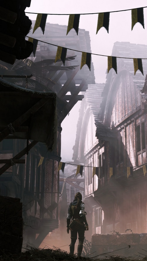 A Plague Tale: Innocence character in a medieval town