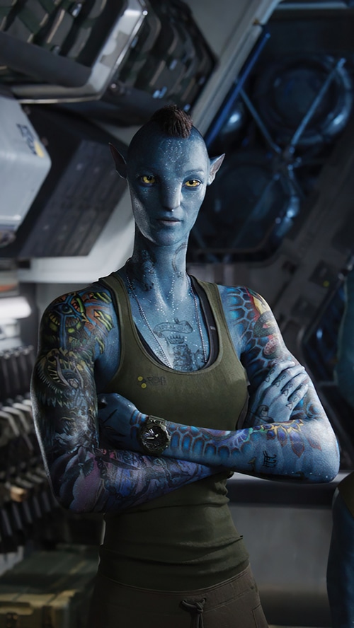 Avatar 2: Neytiri in a military setting