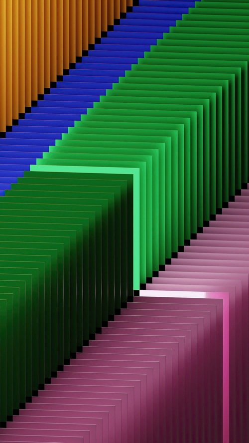 Abstract digital art with colorful geometric shapes