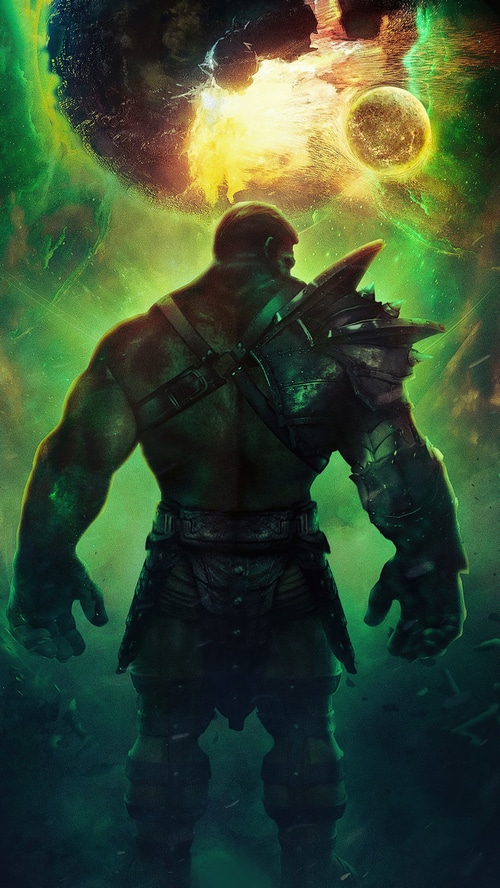 Hulk in a cosmic battle