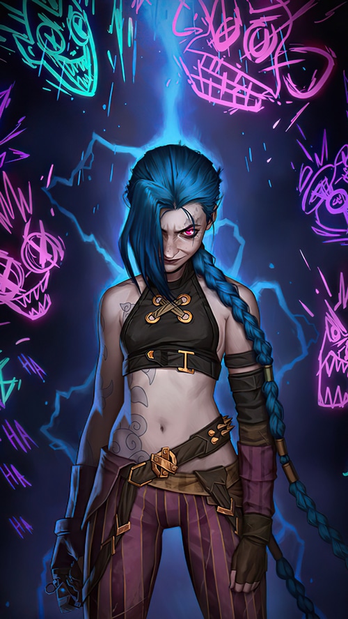 Jinx from Arcane and League of Legends 4K
