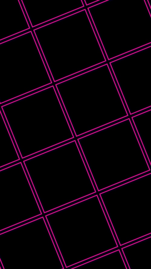 Black background with pink grid pattern