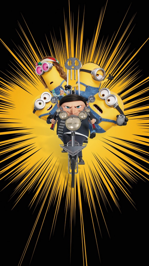 Minions: The Rise of Gru on a Motorcycle