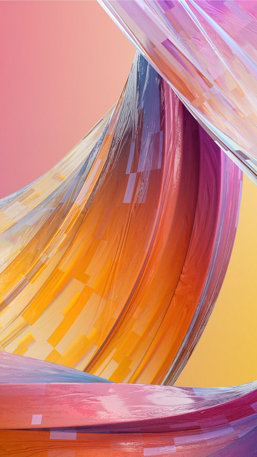 Abstract digital art with flowing colors