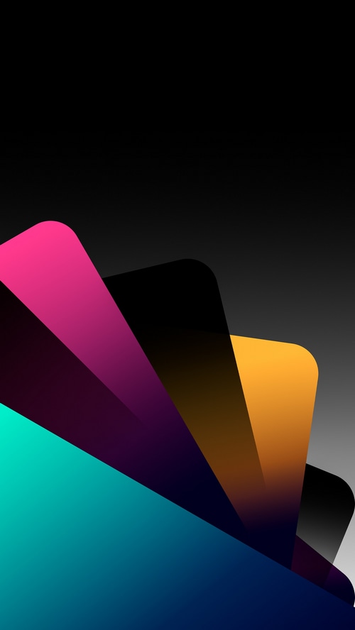 Abstract digital art with colorful overlapping shapes