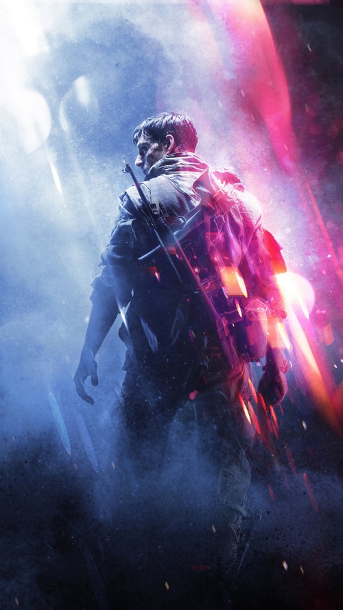 Battlefield V Soldier with Rifle