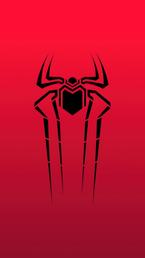 Minimalist Spiderman Logo Artwork