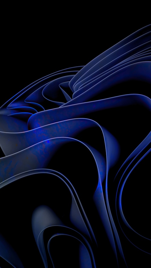 Windows 11 4K abstract blue waves