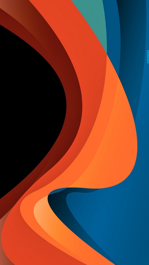 Abstract digital art with flowing shapes