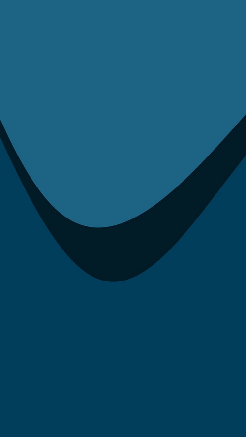 Abstract blue and dark blue curved shapes