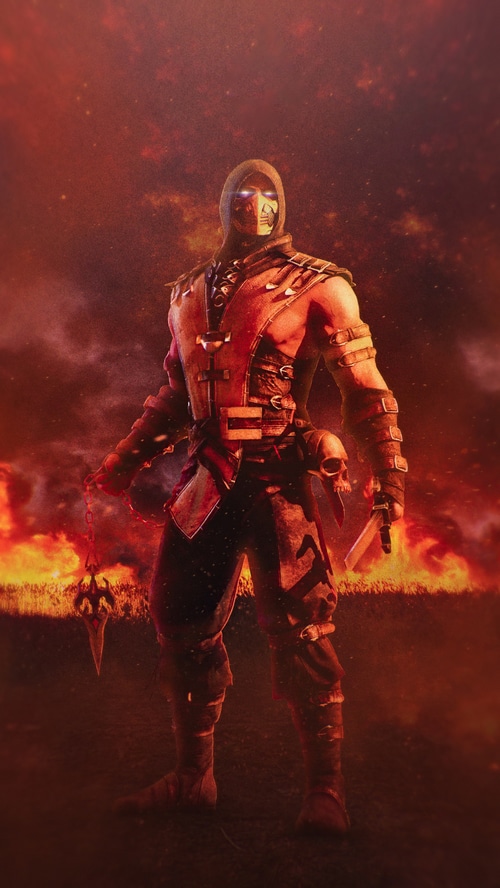 Scorpion from Mortal Kombat in 4K
