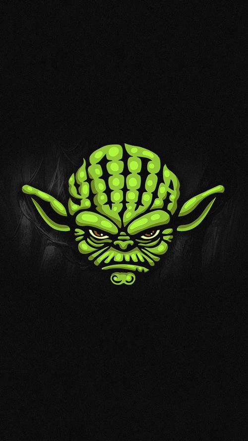Yoda Face Digital Art 4K