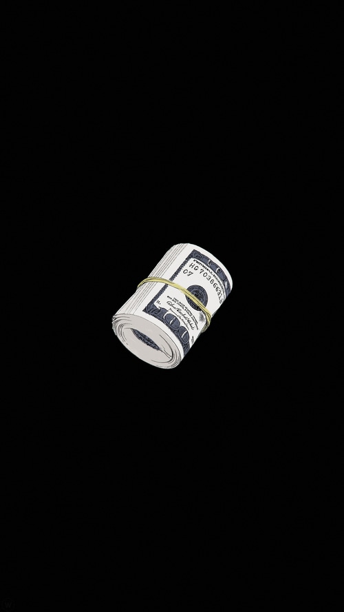 Roll of US Dollar Bills