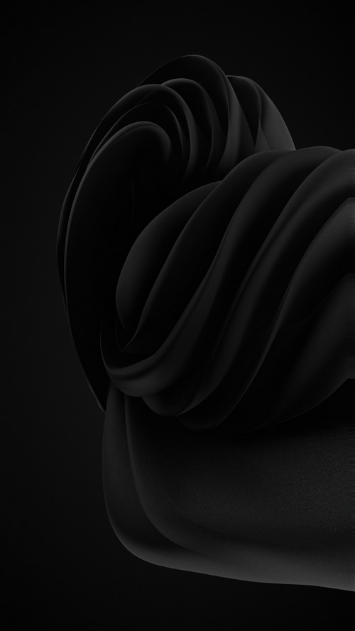 Abstract dark black digital art artwork