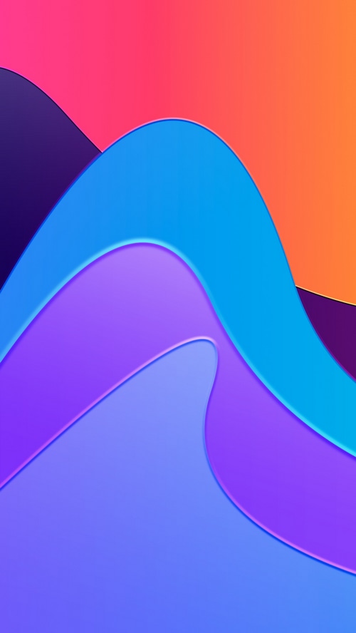 Abstract digital art with colorful waves