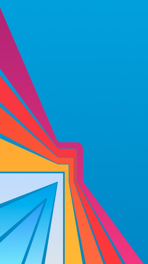 Abstract artwork with colorful stripes