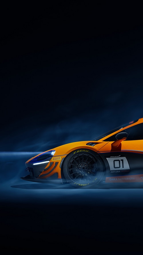 McLaren Artura Trophy race car with number 01