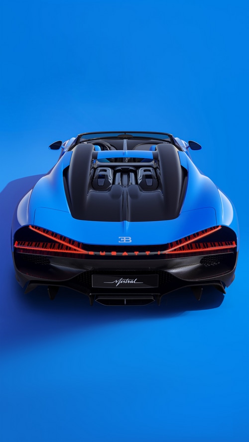Bugatti W16 Mistral rear view