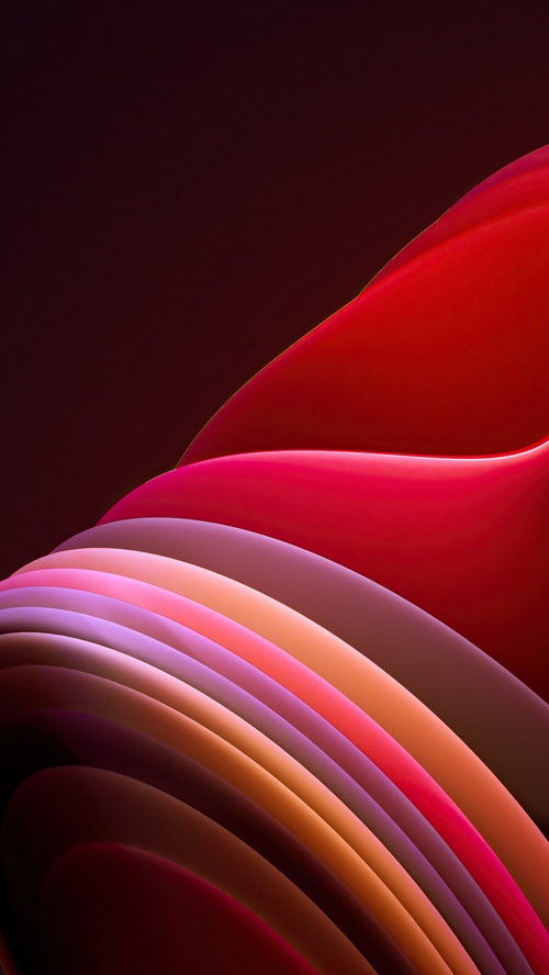 Windows 11 4K Abstract Flowing Red and Purple Layers