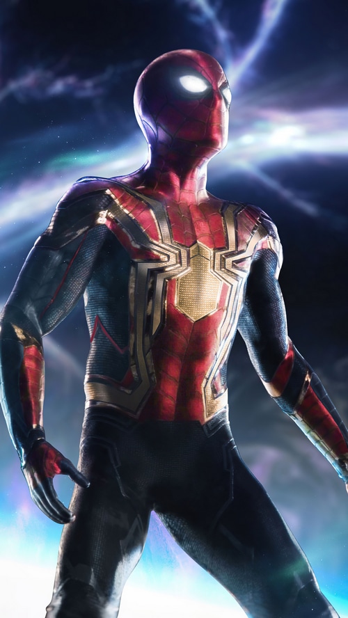 Spider-Man in his Iron Spider suit