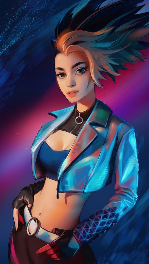 K/DA Akali League of Legends 4K Art