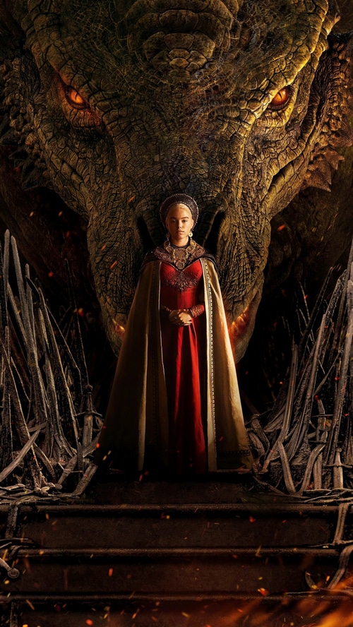 House of the Dragon: Rhaenyra Targaryen and a Dragon