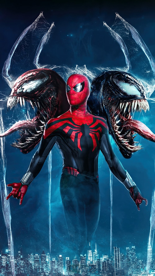 Spider-Man and Venom 4K Artwork