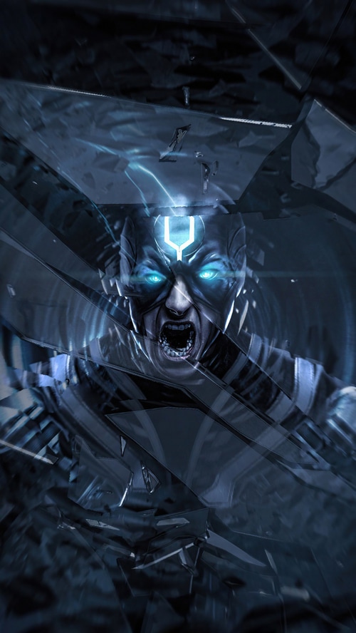 Black Bolt Screaming Through Shattered Glass