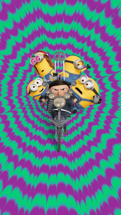 Minions on a Motorcycle with Gru