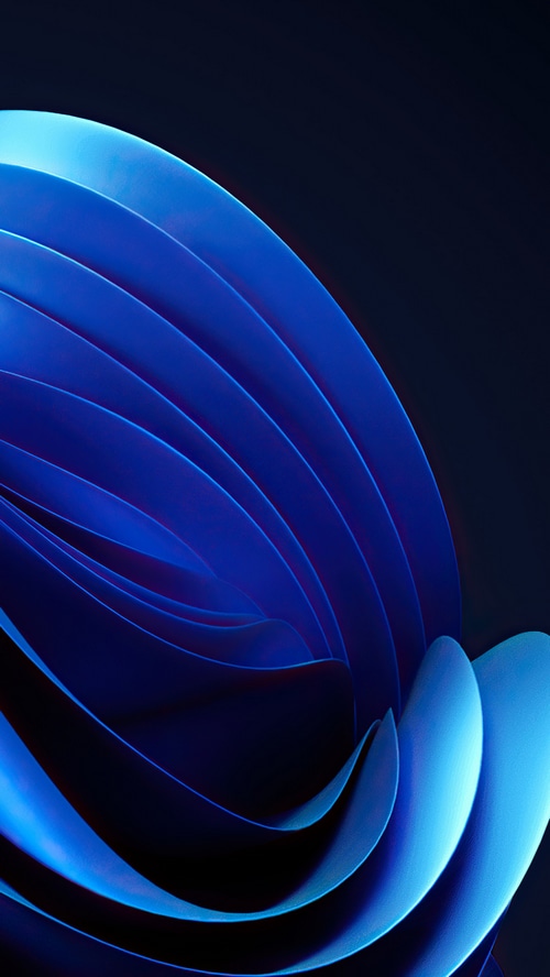 Windows 11 4K Abstract Blue Design