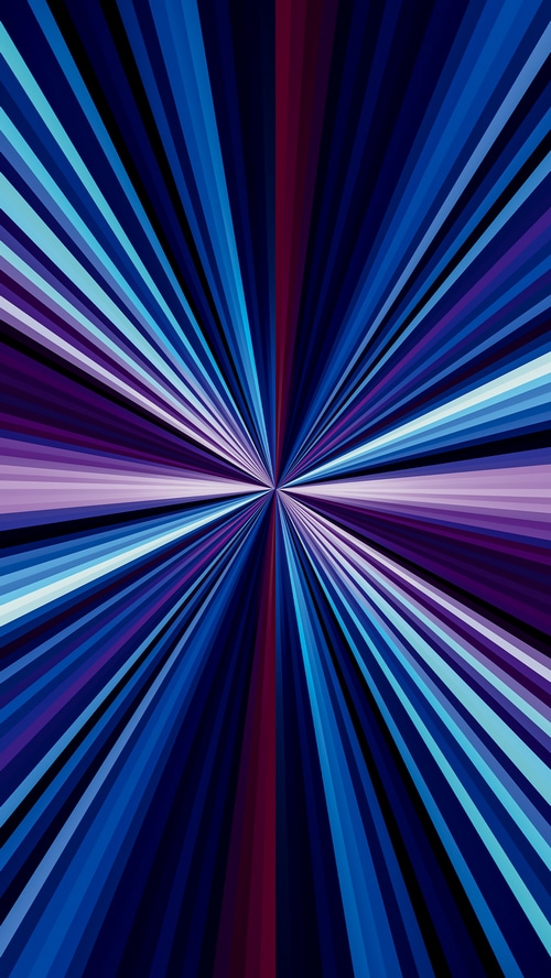 Abstract digital art with radiating lines