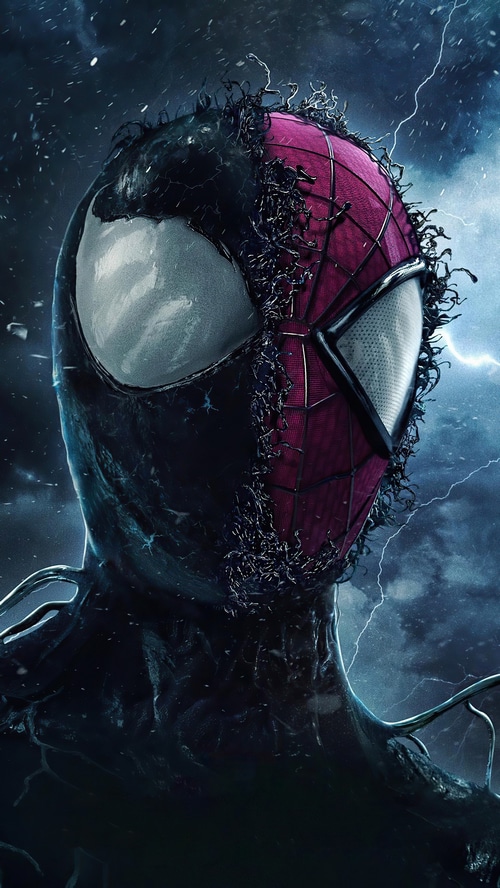 Spider-Man and Venom Symbiote Fusion