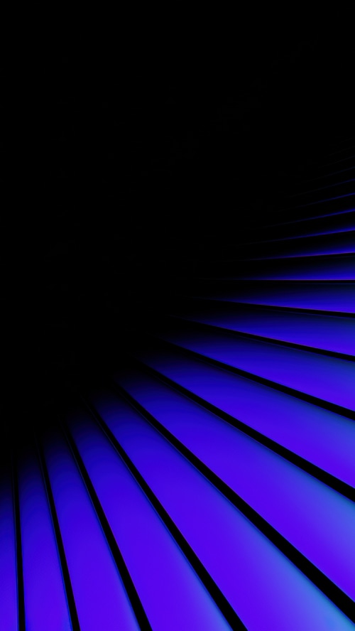 Abstract 3D digital art with blue stripes