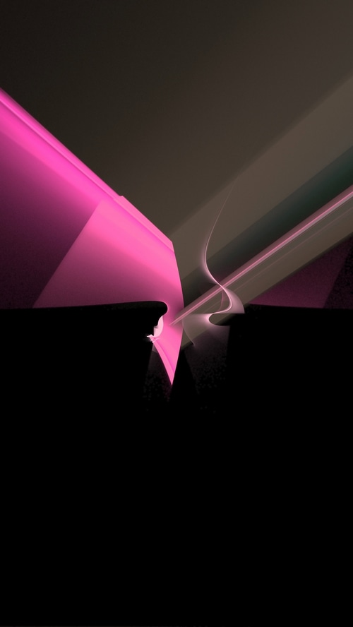 Abstract digital art with pink and black elements