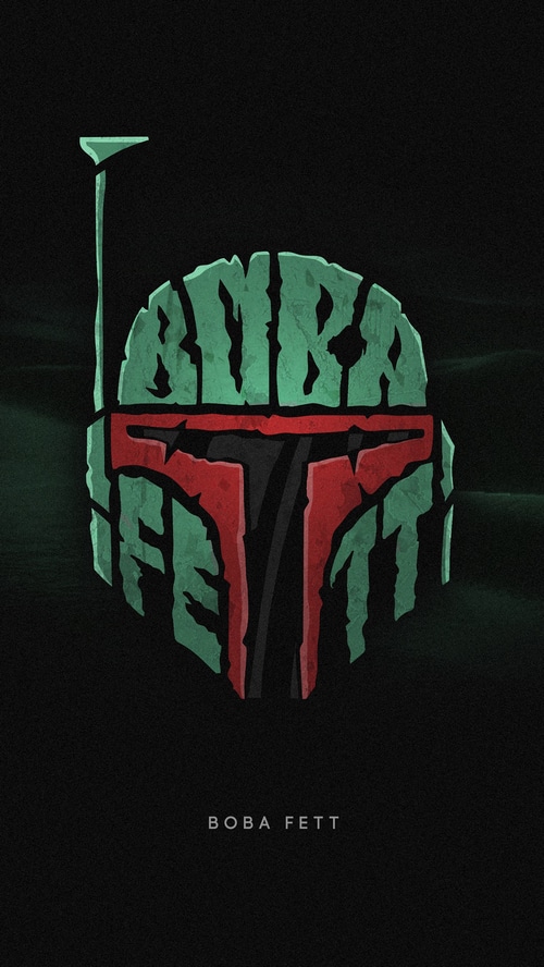 Boba Fett Helmet Minimalist Artwork 4K