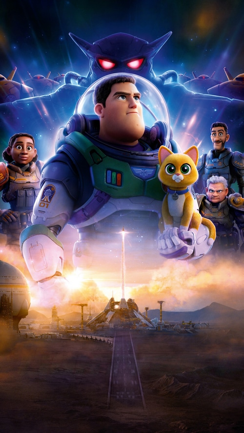 Lightyear Movie Poster with Buzz Lightyear and Zurg