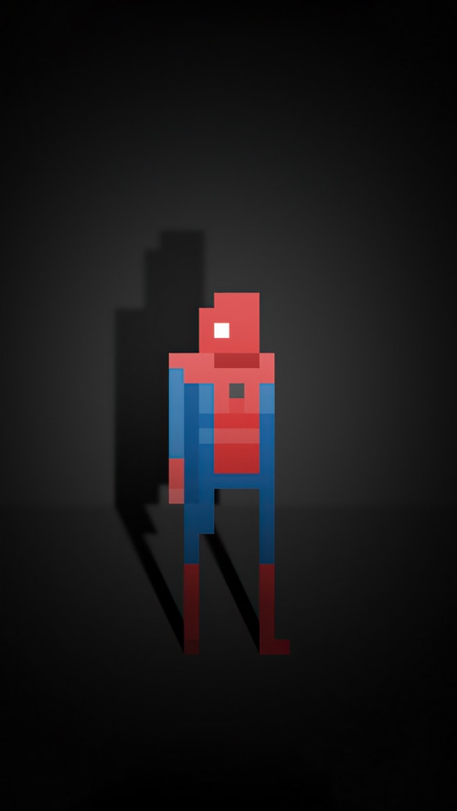 Pixel Spiderman Artwork