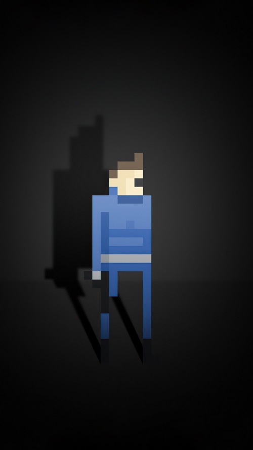 Pixelated Nick Fury Artwork