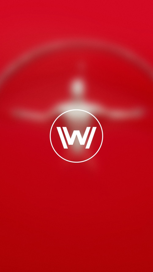 Westworld logo on red background