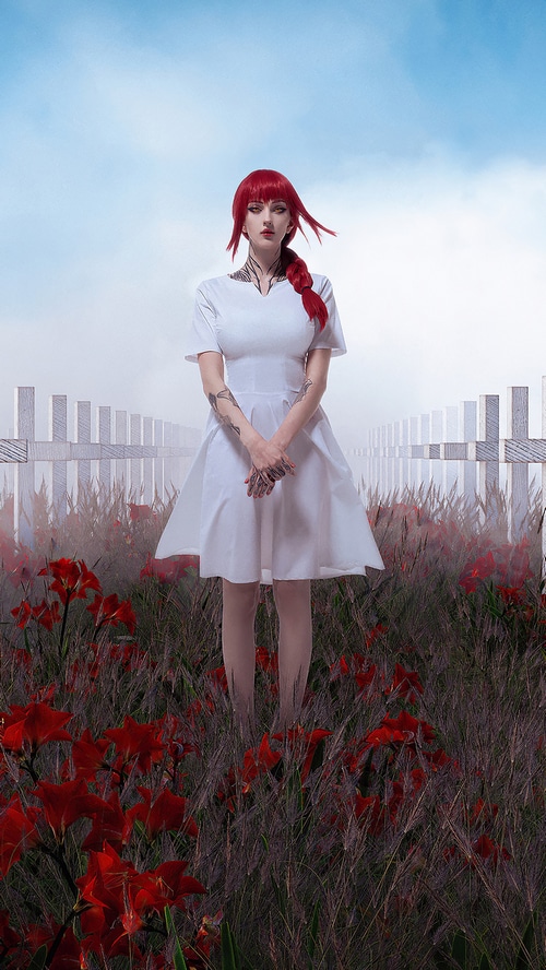 Makima from Chainsaw Man 4K cosplay