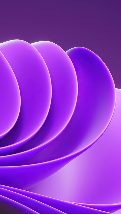Windows 11 4K Abstract Purple Waves