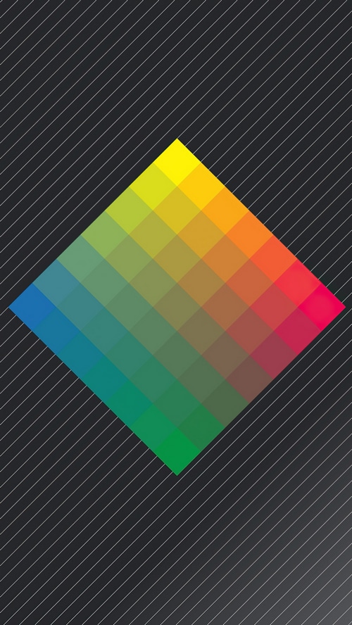 Abstract geometric color gradient on a dark background