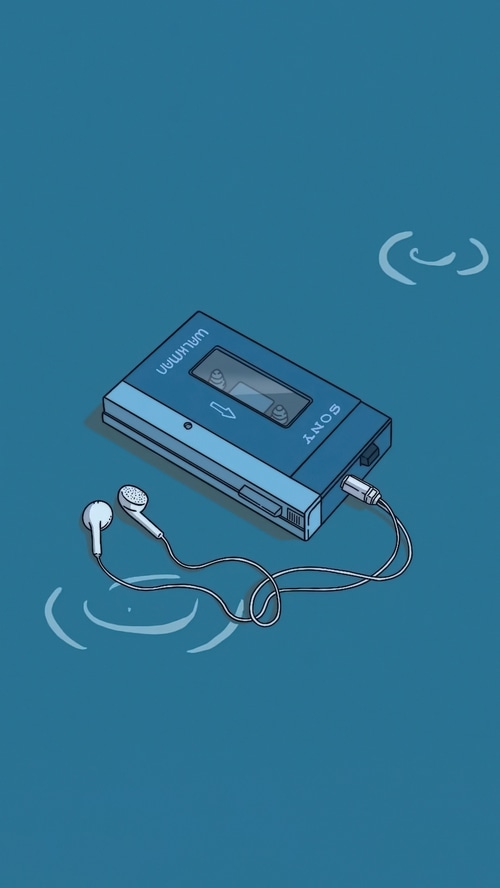 Sony Walkman with Earphones