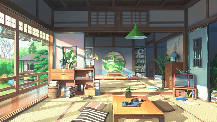 Bright Traditional Japanese Room in 4K