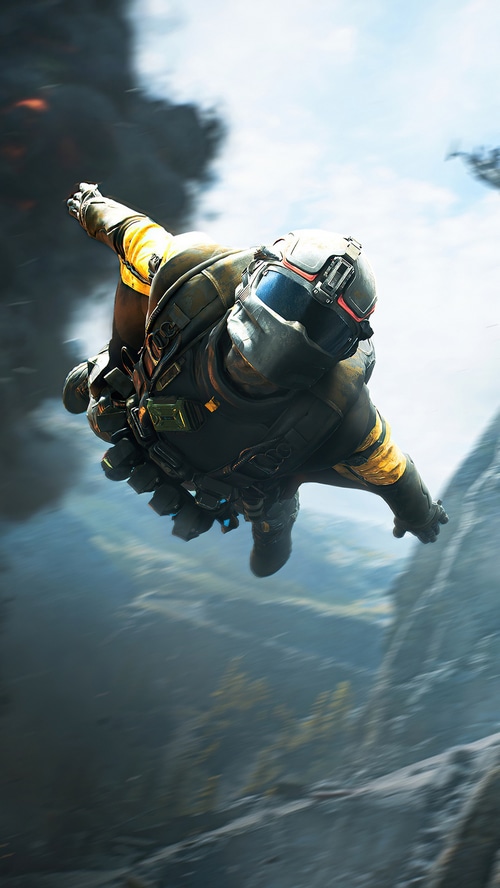 Battlefield 2042 Soldier Falling Through Sky