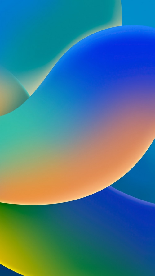 Apple iOS 16 abstract gradient wallpaper
