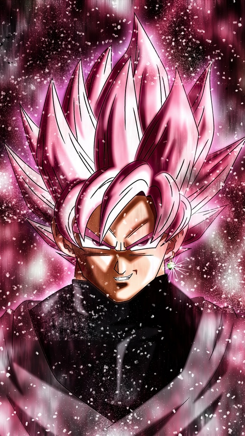 Goku Black Rose Dragon Ball Super Anime Artwork