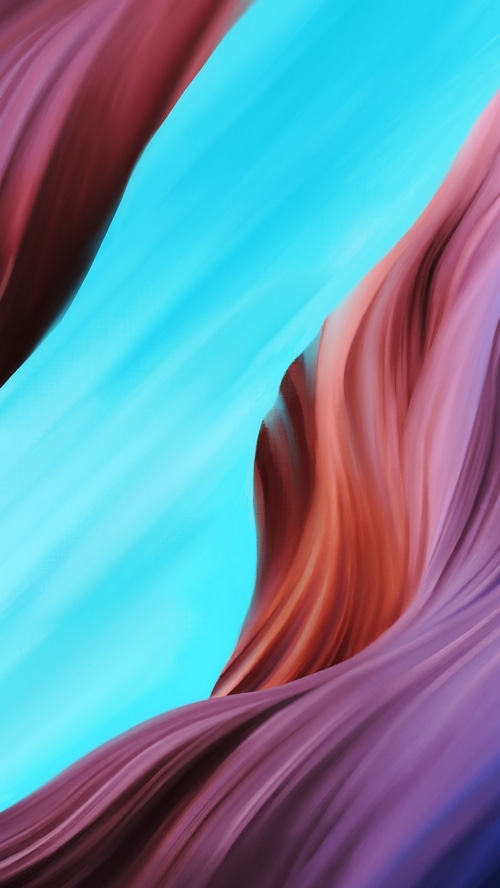 Abstract digital art with flowing colors