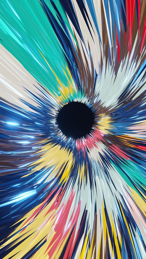 Abstract colorful digital art